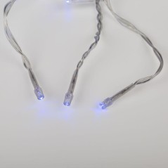 Гирлянда светодиодная "Светодиодный Дождь" 1.5х1м 96LED син. 8Вт 230В IP20 свечение с динамикой с контроллером провод прозр. Neo