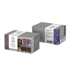 Гирлянда светодиодная "Светодиодный Дождь" 1.5х1м 96LED син. 8Вт 230В IP20 свечение с динамикой с контроллером провод прозр. Neo
