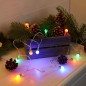 Гирлянда светодиодная "Мини-лампочки" 1.5м 10LED мультиколор 0.1Вт IP20 провод ПВХ прозр. элементы питания 2хAA (не в компл.) Ne