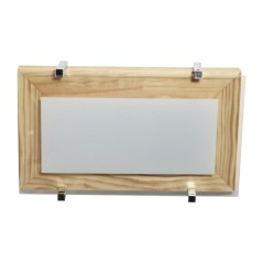 Светильник НББ 06-40 "Полесье" 280х160 М40 бел. /корпус сосна /держатель хром (инд. упак.) Элетех 1005205881