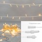 Гирлянда светодиодная "Нить" 10м 100LED желт. 8Вт 24В IP65 постоян. свечение провод ПВХ прозр. Neon-Night 305-151