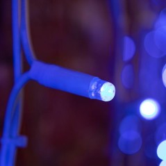 Гирлянда светодиодная "Светодиодный Дождь" 2х1.5м 360LED син. 23Вт 230В IP67 постоян. свечение провод каучук бел. Neon-Night 237