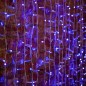 Гирлянда светодиодная "Светодиодный Дождь" 2х1.5м 360LED син. 23Вт 230В IP67 постоян. свечение провод каучук бел. Neon-Night 237