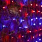 Гирлянда светодиодная "Сеть" 2х1.5м 288LED красн./син. 24Вт 220-240В IP65 провод ПВХ черн. Neon-Night 215-023