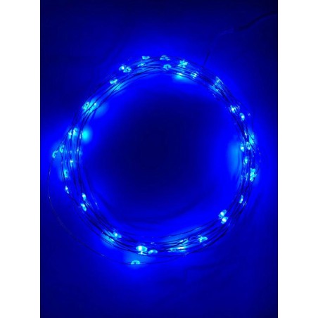 Гирлянда светодиодная "Нить" 5м 50LED син. свет АА ЭРА Б0047962