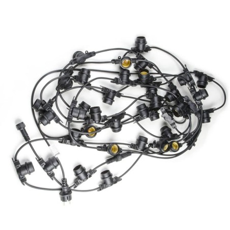 Гирлянда UDL-K110 40/E27/10M IP65 BLACK BELT-LIGHT Белт-лайт 10м + 1.5м сетевой шнур. 40 патронов E27 шаг 25см черн. Uniel UL-00