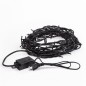 Гирлянда светодиодная "Твинкл Лайт" 10м 100LED бел. 10Вт 220-240В IP65 с контроллером 8 режимов провод ПВХ черн. Neon-Night 303-