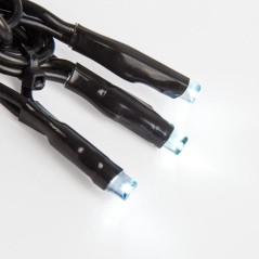 Гирлянда светодиодная "Твинкл Лайт" 10м 100LED бел. 10Вт 220-240В IP65 с контроллером 8 режимов провод ПВХ черн. Neon-Night 303-