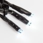 Гирлянда светодиодная "Твинкл Лайт" 10м 100LED бел. 10Вт 220-240В IP65 с контроллером 8 режимов провод ПВХ черн. Neon-Night 303-