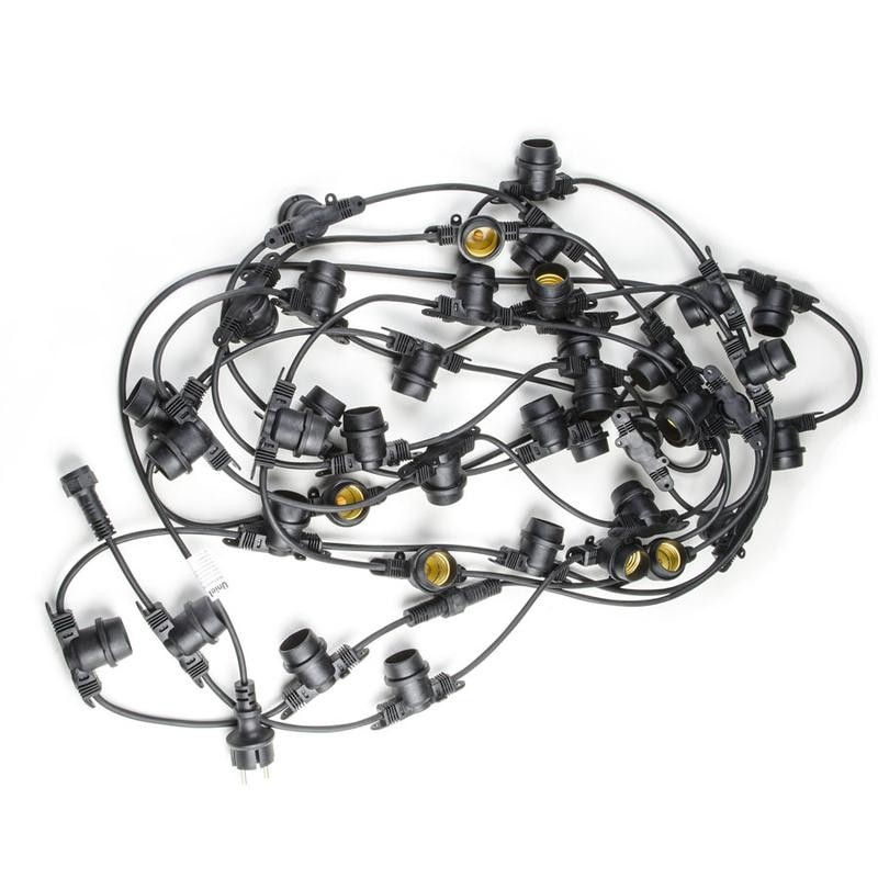 Гирлянда UDL-K120 200/E27/100M IP65 BLACK BELT-LIGHT Белт-лайт 100м + 1.5м сетевой шнур. 200 патронов E27 шаг 50см черн. Uniel U Гирлянда UDL-K120 200/E27/100M IP65 BLACK BELT-LIGHT Белт-лайт 100м + 1.5м сетевой шнур. 200 патронов E27 шаг 50см черн. Uniel U