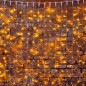 Гирлянда светодиодная "Светодиодный Дождь" 2х1.5м 300LED желт. 23Вт 230В IP65 постоян. свечение провод прозр. Neon-Night 235-301