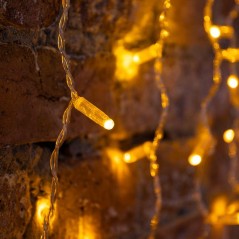 Гирлянда светодиодная "Светодиодный Дождь" 2х1.5м 300LED желт. 23Вт 230В IP65 постоян. свечение провод прозр. Neon-Night 235-301
