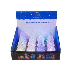 Фигура светодиодная "Елочка маленькая" 1LED RGB 0.1Вт IP20 на подставке элементы питания 3хAG13(LR44) (в компл.) Neon-Night 501-