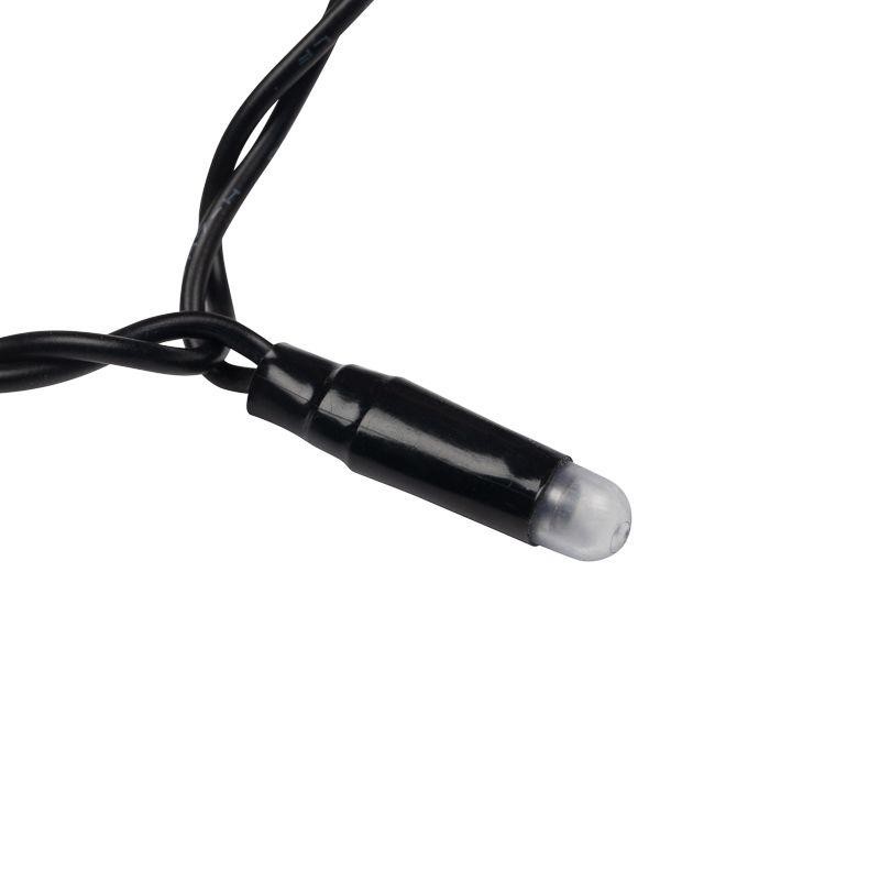 Гирлянда светодиодная "Дождь" 2х0.8м 160LED тепл. бел. 10Вт 230В IP65 эффект мерцания провод черн. (нужен шнур питания 303-500) 