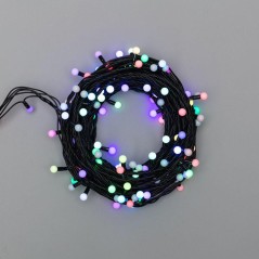 Гирлянда светодиодная "Мультишарики" 20м d13мм 200LED RGB 16Вт 220-240В IP65 провод ПВХ черн. (нужен шнур питания 303-500) Neon-