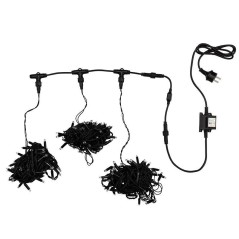 Гирлянда светодиодная "LED ClipLight" 3 нити х10м 198LED мультиколор 18Вт 24В IP65 трансф. в компл. Neon-Night 323-319