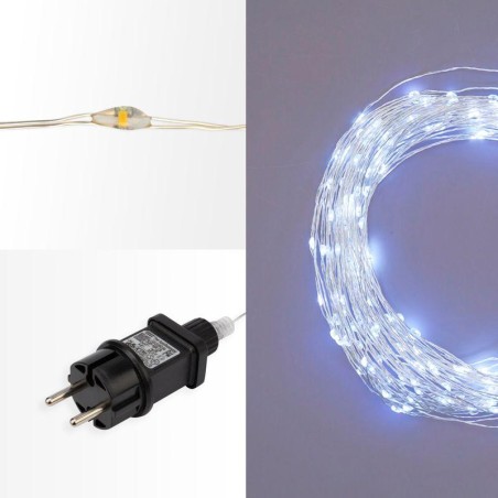 Гирлянда светодиодная "Роса" 100м 1000LED бел. 3.6Вт IP44 трансф. в компл. Neon-Night 303-235