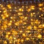 Гирлянда светодиодная "Светодиодный Дождь" 2х3м 600LED тепл. бел. 66Вт 230В IP65 постоян. свечение провод силикон. прозр. (нужен