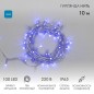 Гирлянда светодиодная "Нить" 10м 100LED син. 10Вт 230В IP65 эффект мерцания (каждый 5-ый диод) провод ПВХ прозр. (нужен шнур пит