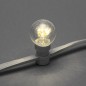 Гирлянда светодиодная "LED Galaxy Bulb String" 10м 6х30LED тепл. бел. 25Вт IP65 провод каучук бел. Neon-Night 331-306