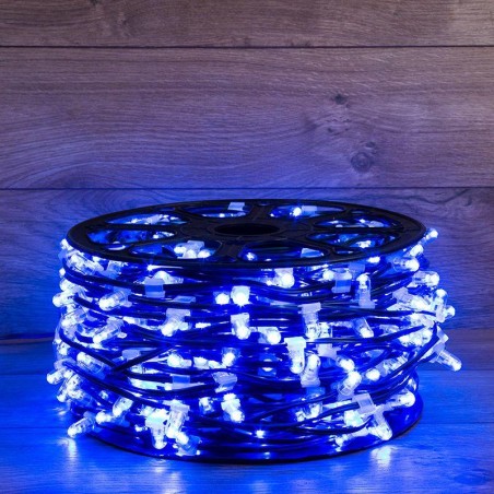 Гирлянда светодиодная "LED ClipLight" 1.5м 665LED син. 80Вт 12В IP65 провод черн. (уп.100м) Neon-Night 325-123