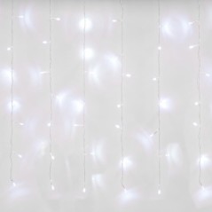 Занавес LED со статическим свечением ULD-C3020-240/STK WHITE IP44 3х2м соед. 240 диодов бел. свет провод прозр. Uniel UL-0000721