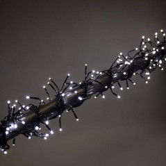 Гирлянда светодиодная "Кластер LED" 3м 288LED бел. 14Вт 220-240В IP20 провод ПВХ темн. зел. Neon-Night 303-625