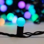 Гирлянда светодиодная "Мультишарики" 10м d17.5мм 100 LED RGB черн. ПВХ IP65 медленная смена 230В соединяется нужен шнур 303-500 