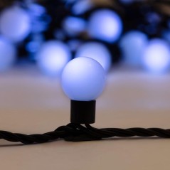 Гирлянда светодиодная "Мультишарики" 10м d23мм 80LED бел. 4Вт IP65 провод ПВХ черн. Neon-Night 303-515
