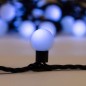 Гирлянда светодиодная "Мультишарики" 10м d23мм 80LED бел. 4Вт IP65 провод ПВХ черн. Neon-Night 303-515
