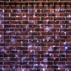 Гирлянда светодиодная "Светодиодный Дождь" 2х6м 768LED бел. 90Вт 230В IP65 постоян. свечение провод черн. (нужен шнур питания 30