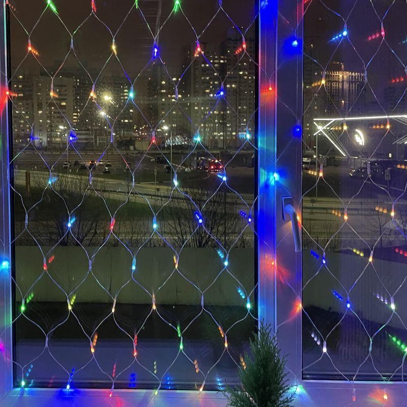Гирлянда светодиодная "Сеть" 1.8мх1.5м 180LED 8 режимов 220В IP20 RGB ЭРА Б0041902 Гирлянда светодиодная "Сеть" 1.8мх1.5м 180LED 8 режимов 220В IP20 RGB ЭРА Б0041902