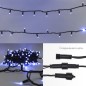 Гирлянда светодиодная "Нить" 10м 100LED син. 10Вт 230В IP65 эффект мерцания (каждый 5-ый диод) провод ПВХ черн. (нужен шнур пита Гирлянда светодиодная "Нить" 10м 100LED син. 10Вт 230В IP65 эффект мерцания (каждый 5-ый диод) провод ПВХ черн. (нужен шнур пита