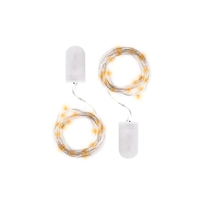 Гирлянда DC-G05-20YS2 20LED 2xCR2032(в компл.) желт. (уп.2шт) ФАZА 5047976