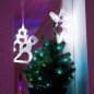Фигура светодиодная "Снеговик" 195х150х10мм 8LED бел. 1Вт 4.5В IP20 на присоске с подвесом элементы питания 3хAAA (в компл.) Neo