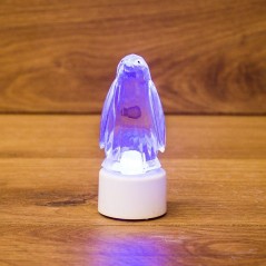 Фигура светодиодная "Пингвин Кристалл" 1LED RGB 0.1Вт IP20 на подставке элементы питания 3хAG13(LR44) (в компл.) Neon-Night 501-