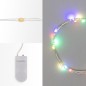 Гирлянда светодиодная "Роса" 2м 20LED мультиколор RGB 5Вт 4.5В IP20 провод прозр. элементы питания 2хCR2032 (в компл.) Neon-Nigh
