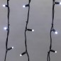 Гирлянда светодиодная "Айсикл" (бахрома) 5.6х0.9м 240LED бел. 16Вт 230В IP67 провод каучук черн. Neon-Night 255-245