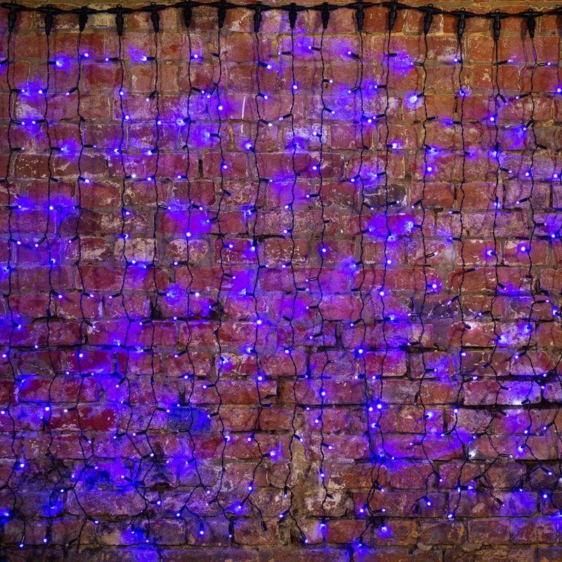 Гирлянда светодиодная "Светодиодный Дождь" 2х3м 760LED син. 78Вт 230В IP65 постоян. свечение провод черн. Neon-Night 235-143 Гирлянда светодиодная "Светодиодный Дождь" 2х3м 760LED син. 78Вт 230В IP65 постоян. свечение провод черн. Neon-Night 235-143