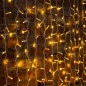 Гирлянда светодиодная "Светодиодный Дождь" 2х3м 448LED тепл. бел. 70Вт 230В IP65 эффект мерцания провод прозр. (нужен шнур питан