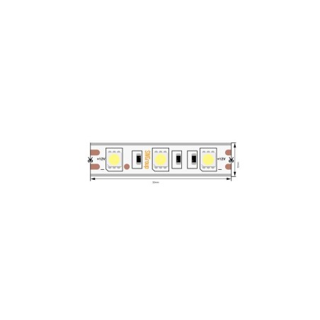 Лента светодиодная стандарт 5050 60LED/м 14.4Вт/м холод. бел. 12В IP68 со скотчем 3М (уп.5м) SWG Standard 00-00009270