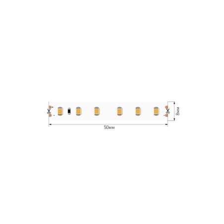 Лента светодиодная стандарт 2835 120LED/м 9.6Вт/м тепл. бел. 24В IP65 (уп.5м) SWG Standard 00-00021281
