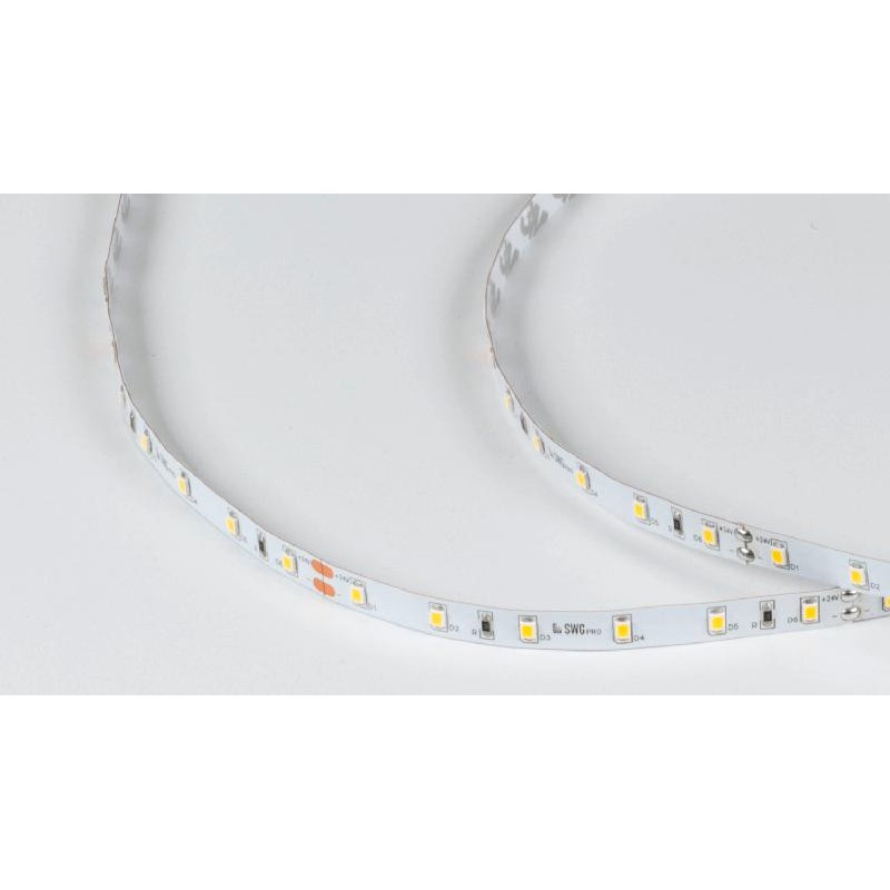 Лента светодиодная ПРО 2835 60LED/м 4.8Вт/м нейтр. бел. 24В IP20 (уп.5м) SWG PRO 00-00005271