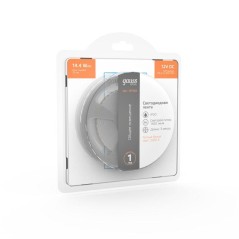 Лента светодиодная Basic 2835/120-SMD 14.4Вт/м 3000К тепл. бел. IP20 1400лм/м 12В 8мм (уп.3м) GAUSS BT082