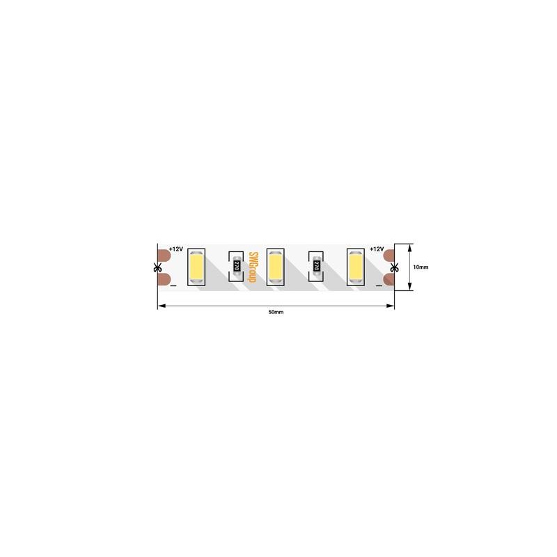 Лента светодиодная стандарт 5630 60 LED/м 12 Вт/м 12В IP20 холод. бел. (уп.5м) SWG Standard 00-00009476
