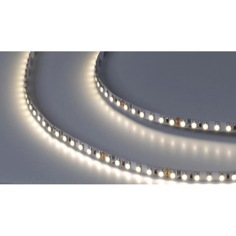 Лента светодиодная стандарт 3528 120LED/м 9.6Вт/м нейтр. бел. 24В IP20 со скотчем 3М (уп.5м) SWG Standard 00-00009247