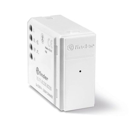 Диммер электронный 200Вт 230В AC монтаж в коробки BLE Yesly бел. FINDER 15718230B200PAS