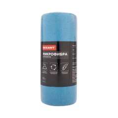 Салфетка из микрофибры отрывная 25х25см 200 гр/кв.м (уп.30шт) в рулоне Rexant 80-0807