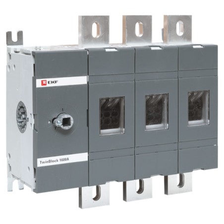 Рубильник 3п 2000А без рукоятки управления TwinBlock EKF tb-s-2000-3p