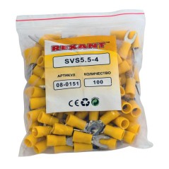 Наконечник вилочный изолир. (НВИ - 4.3мм) 4-6кв.мм (SVS5.5-4, VS5.5-4) REXANT 08-0151